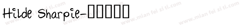Hilde Sharpie字体转换